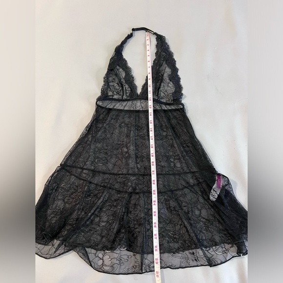 Lingerie Chemise Top‎ Size Medium Women’s Lace Black - Picture 4 of 7